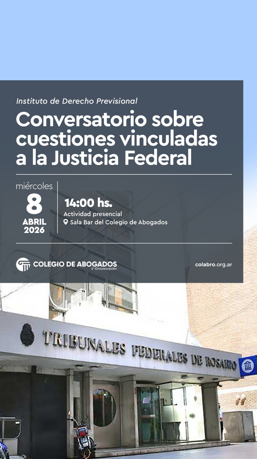 Conversatorio sobre cuestiones vinculadas a la Justicia Federal - 08/04/2026 